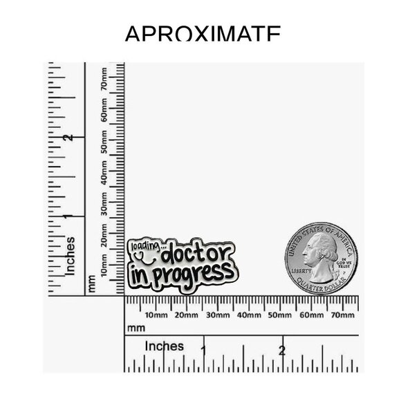 ✨New Oz Enamel Pin Doctor in Progress Medical Themed Brooch White medical gift✨ - Picture 6 of 6